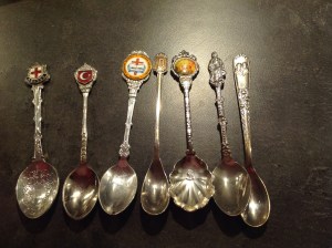 Silver spoons from a church bazaar in The Hague