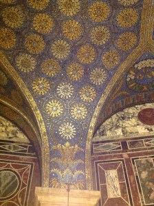 arches and columns with organic patterns, Aachen Cathedral interior