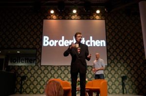 TC Boyle at Border Kitchen event. September 3, 2015. Photo courtesy Eleonore from Canada. 